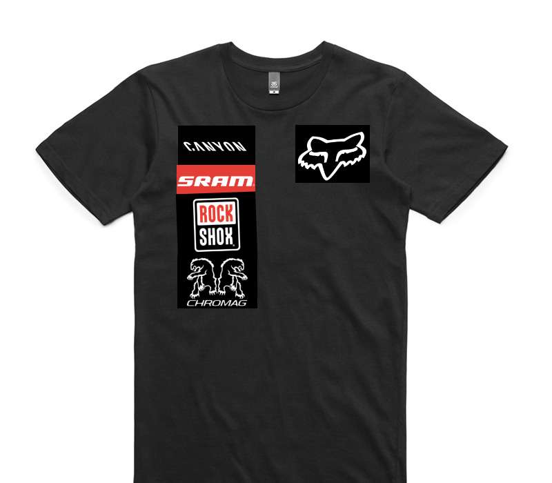 Custom AS Colour 100% Cotton Black T-Shirt