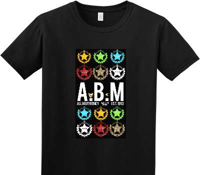 Custom Adult Soft Style 100% Cotton Black T-Shirt