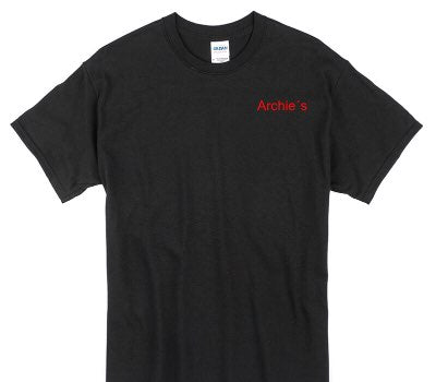 Custom Gildan 100% Cotton Black T-Shirt