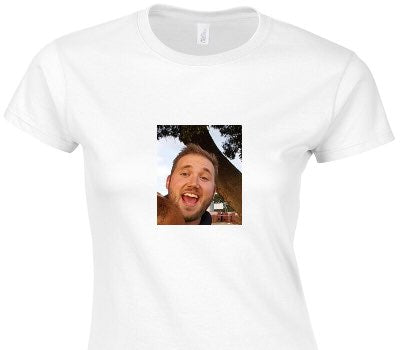 Custom Womens Soft Style 100% Cotton White T-Shirt