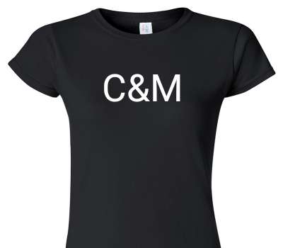 Custom Womens Soft Style 100% Cotton Black T-Shirt