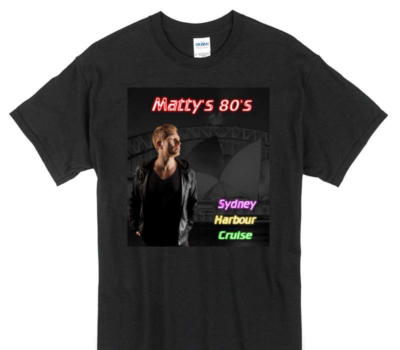 Custom Gildan 100% Cotton Black T-Shirt