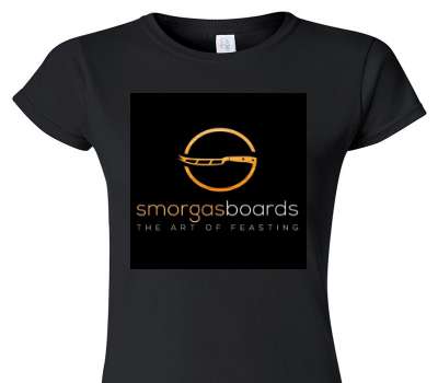 Custom Womens Soft Style 100% Cotton Black T-Shirt