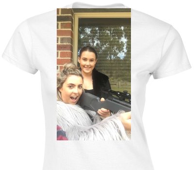 Custom Womens Soft Style 100% Cotton White T-Shirt