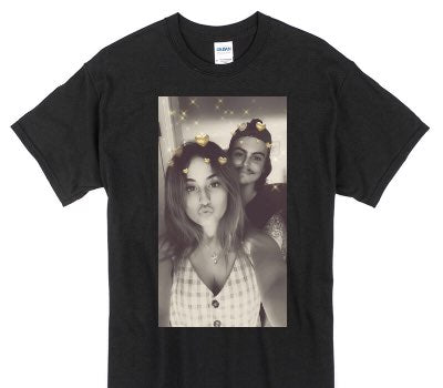 Custom Gildan 100% Cotton Black T-Shirt