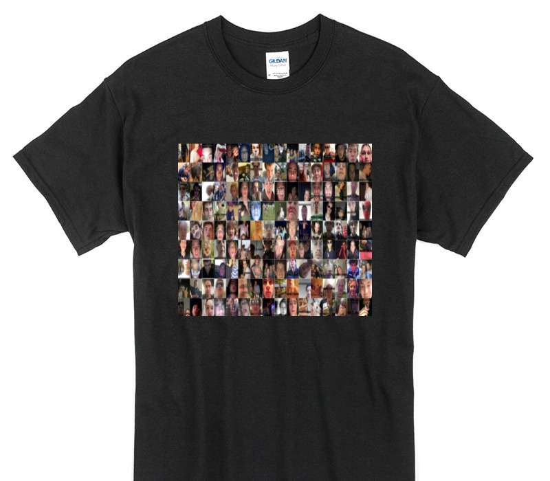 Custom Gildan 100% Cotton Black T-Shirt