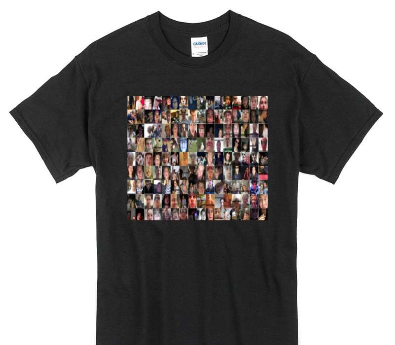Custom Gildan 100% Cotton Black T-Shirt