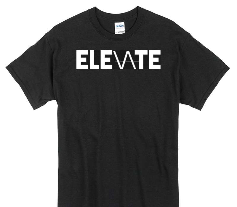 Custom Gildan 100% Cotton Black T-Shirt
