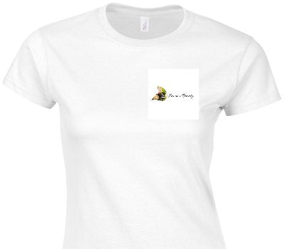 Custom Womens Soft Style 100% Cotton White T-Shirt