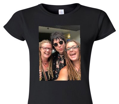 Custom Womens Soft Style 100% Cotton Black T-Shirt