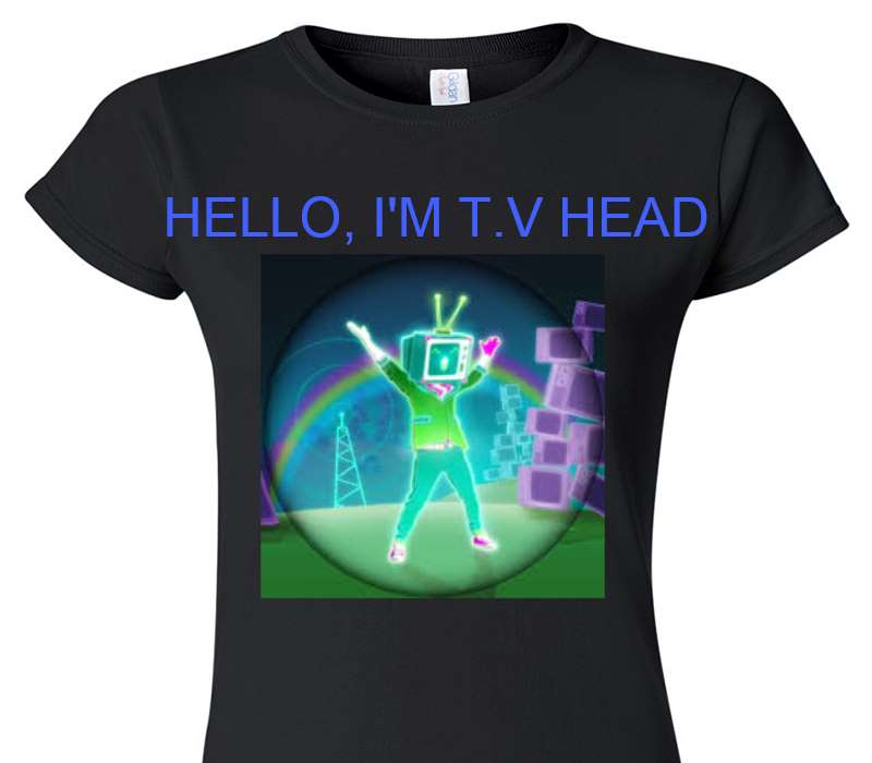 Custom Womens Soft Style 100% Cotton Black T-Shirt