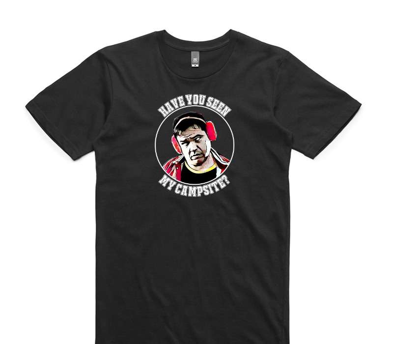 Custom AS Colour 100% Cotton Black T-Shirt