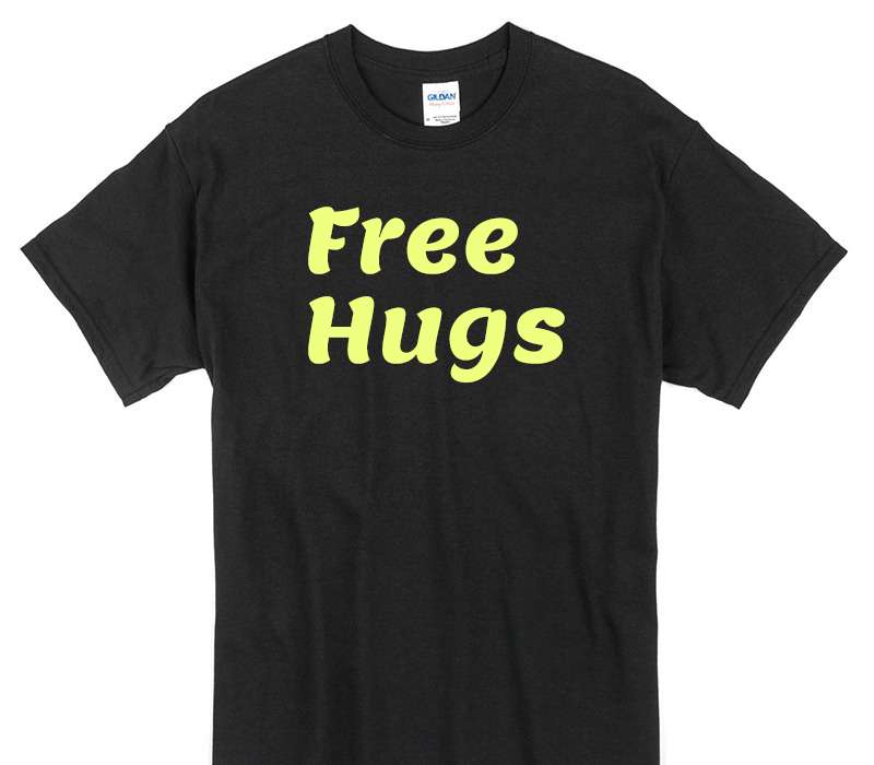 Custom Gildan 100% Cotton Black T-Shirt