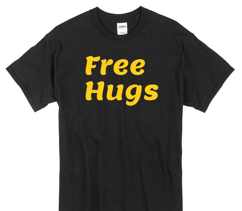 Custom Gildan 100% Cotton Black T-Shirt