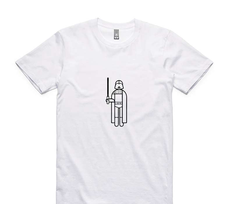 Custom AS Colour 100% Cotton White T-Shirt