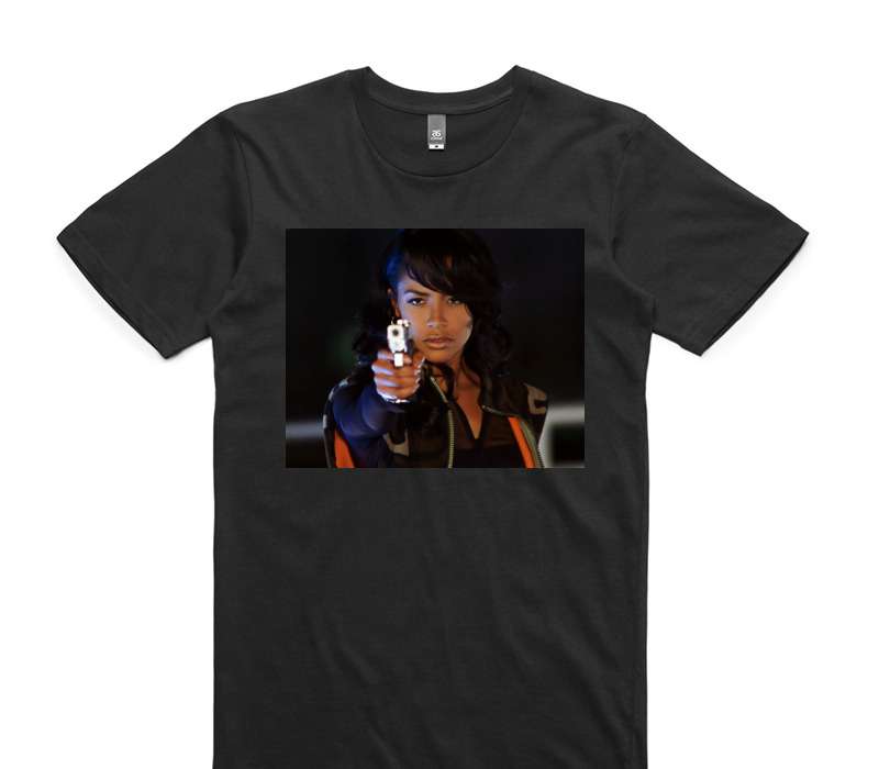 Custom AS Colour 100% Cotton Black T-Shirt