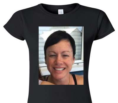 Custom Womens Soft Style 100% Cotton Black T-Shirt