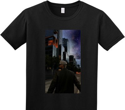 Custom Adult Soft Style 100% Cotton Black T-Shirt