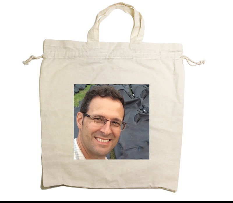 Custom Drawstring Tote Bag Cotton Calico