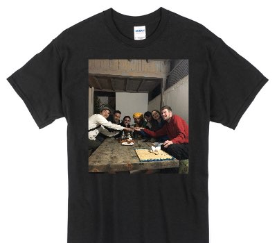 Custom Gildan 100% Cotton Black T-Shirt