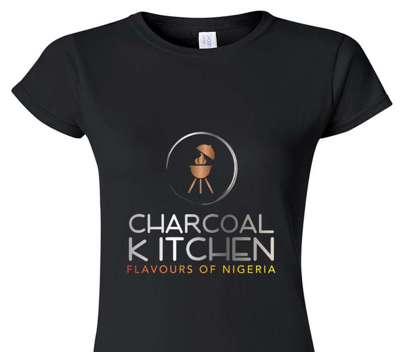 Custom Womens Soft Style 100% Cotton Black T-Shirt
