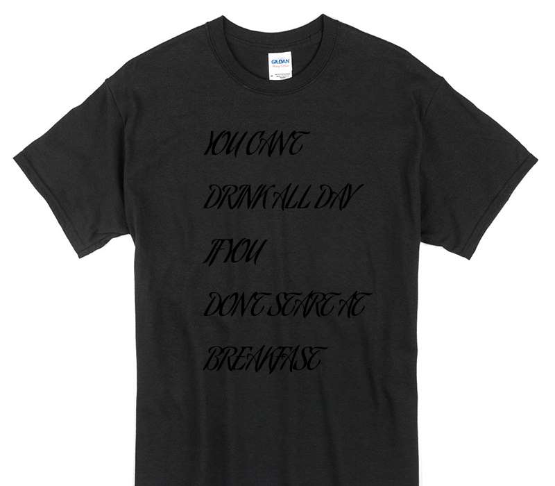 Custom Gildan 100% Cotton Black T-Shirt