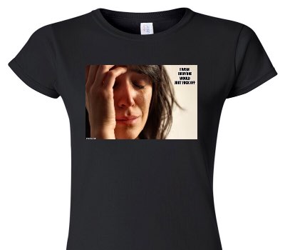 Custom Womens Soft Style 100% Cotton Black T-Shirt