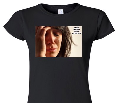 Custom Womens Soft Style 100% Cotton Black T-Shirt