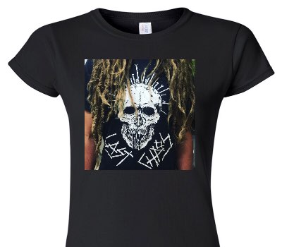 Custom Womens Soft Style 100% Cotton Black T-Shirt