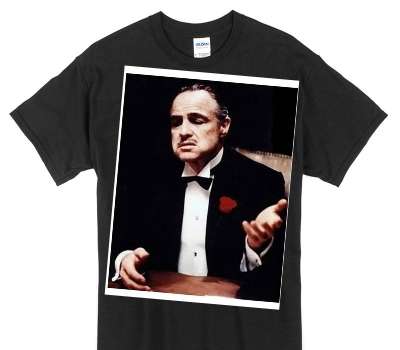 Custom Gildan 100% Cotton Black T-Shirt