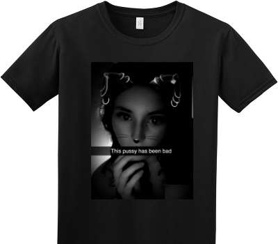 Custom Adult Soft Style 100% Cotton Black T-Shirt