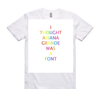Custom AS Colour 100% Cotton White T-Shirt