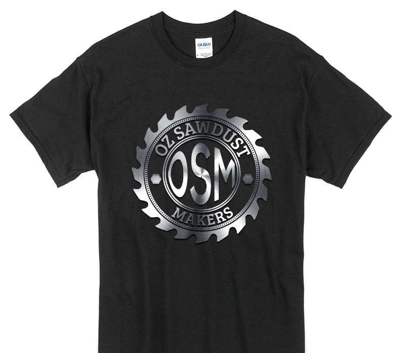 Custom Gildan 100% Cotton Black T-Shirt