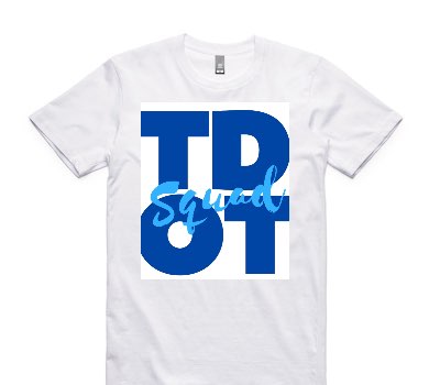 Custom AS Colour 100% Cotton White T-Shirt