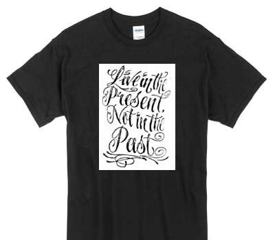 Custom Gildan 100% Cotton Black T-Shirt