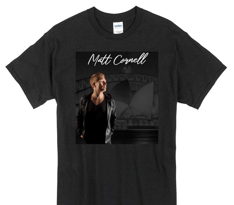 Custom Gildan 100% Cotton Black T-Shirt