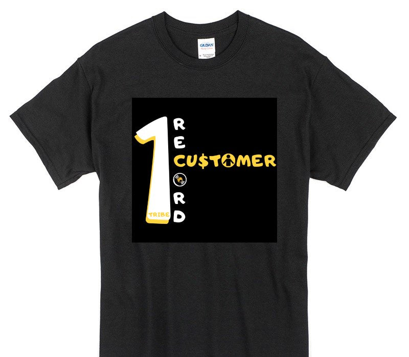 Custom Gildan 100% Cotton Black T-Shirt