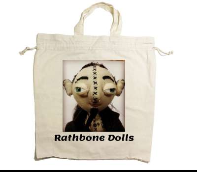 Custom Drawstring Tote Bag Cotton Calico