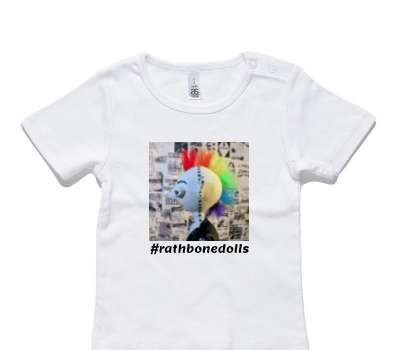 Custom AS Colour White Baby T-Shirt