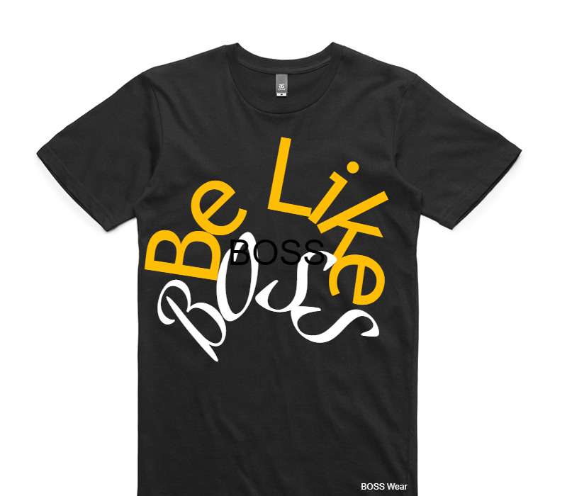 Custom AS Colour 100% Cotton Black T-Shirt