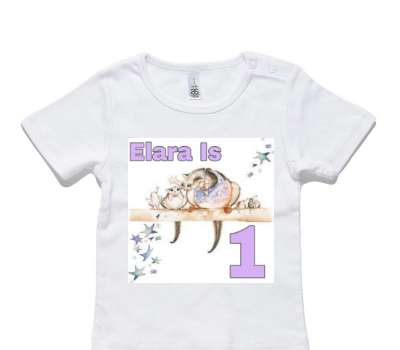 Custom AS Colour White Baby T-Shirt