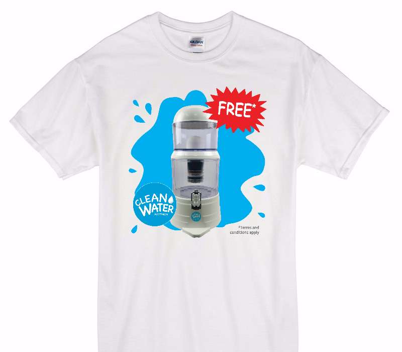 Custom Gildan 100% Cotton White T-Shirt