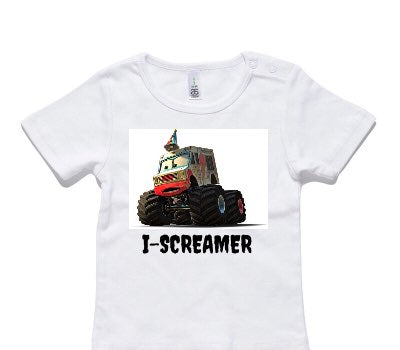Custom AS Colour White Baby T-Shirt