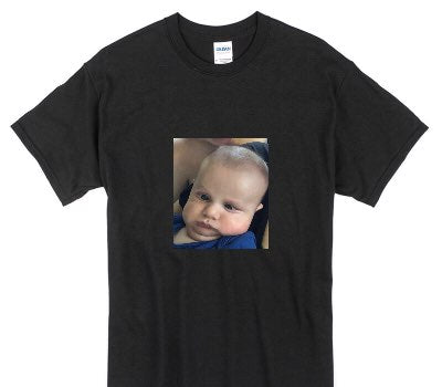 Custom Gildan 100% Cotton Black T-Shirt