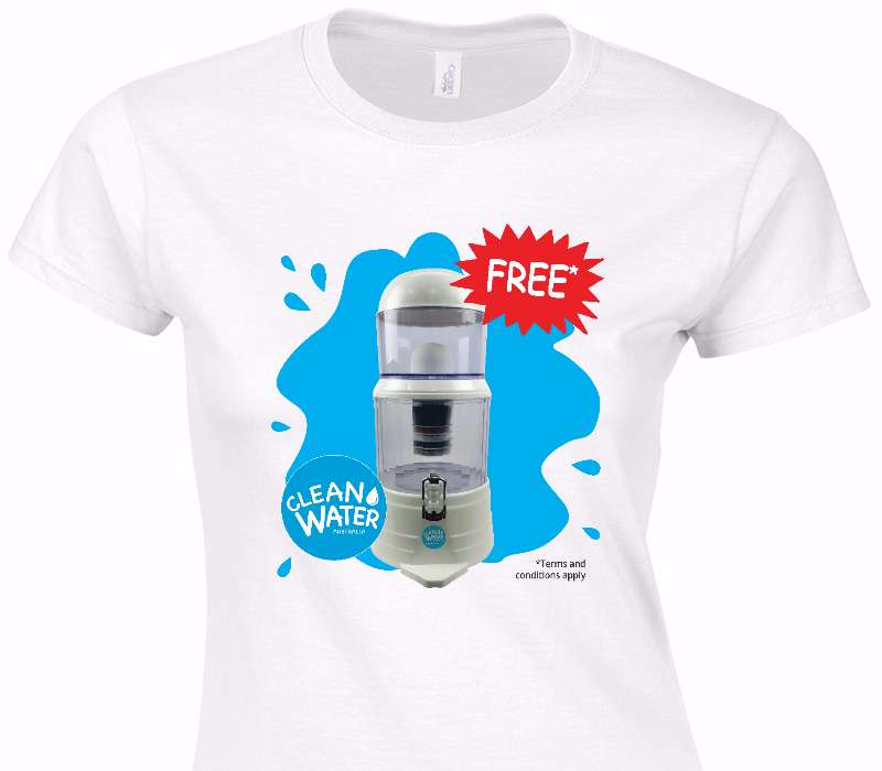 Custom Womens Soft Style 100% Cotton White T-Shirt