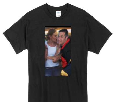 Custom Gildan 100% Cotton Black T-Shirt