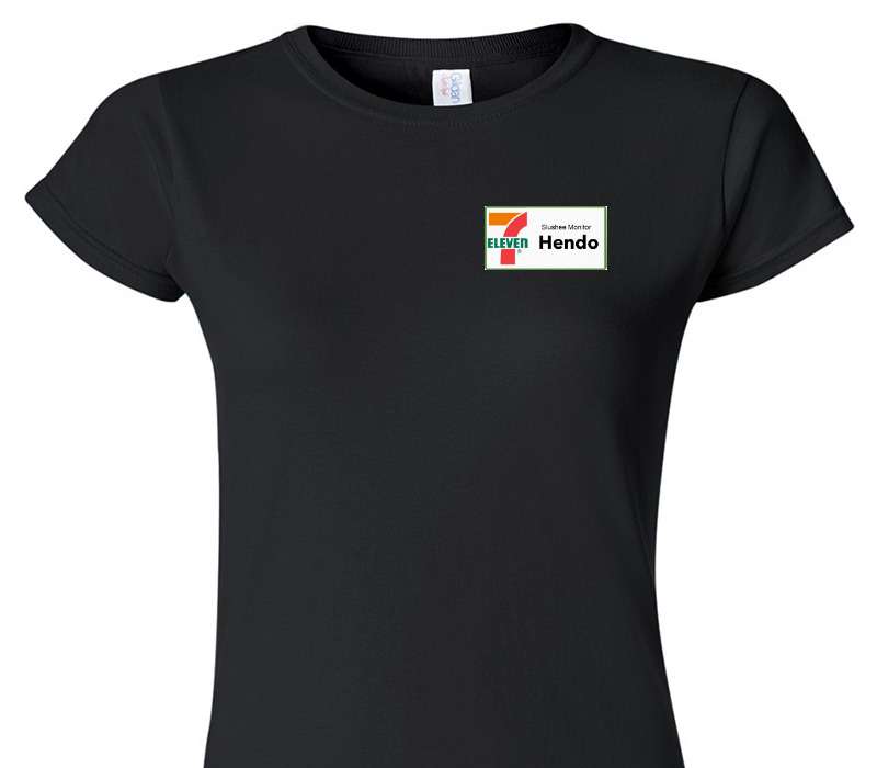 Custom Womens Soft Style 100% Cotton Black T-Shirt