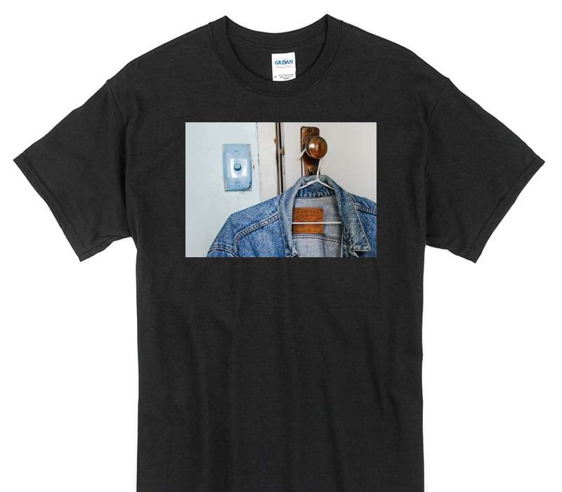 Custom Gildan 100% Cotton Black T-Shirt