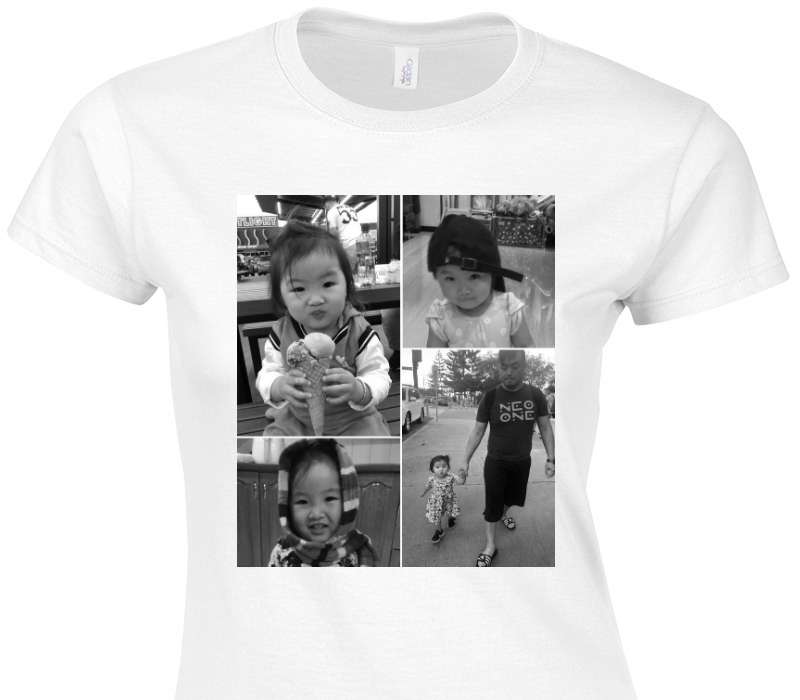 Custom Womens Soft Style 100% Cotton White T-Shirt