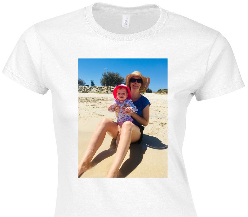 Custom Womens Soft Style 100% Cotton White T-Shirt